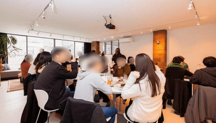 心斎橋会場の夕方